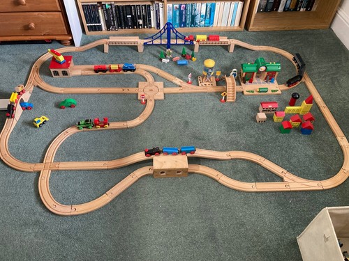 Large brio wooden railway - brio,