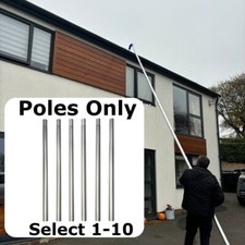 Gutter Vacuum Poles Only 350g Per Pole Vac Cleaning Extension Poles Alloy