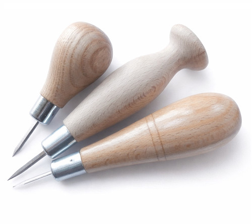 Leather stitching awl - leather,