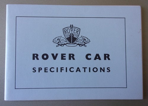 Rover cars orig 1959 - rover,