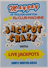 Maygay Pub Fruit Machine Jackpot Crazy Original Vintage Flyer Leaflet