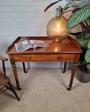 Howard and Sons Mahogany Writing Table  - Mid Victorian