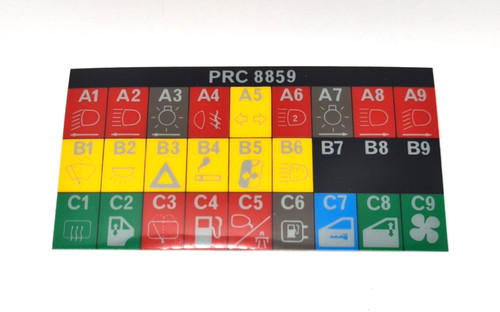 Fuse box cover - box, range