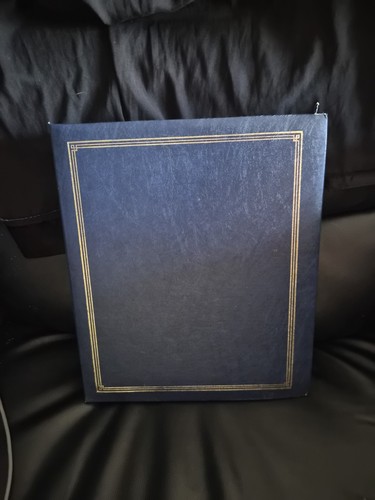 Large navy self adhesive photo - adhesive,