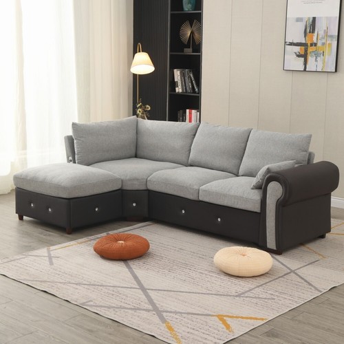 Shaped universal corner sofa - shaped,