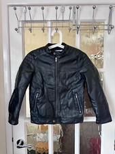 Zara Black Faux Leather Biker