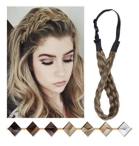 Brown blonde braided hair - braided,
