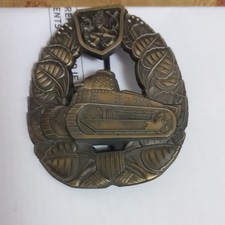 1938 Ww2 Czechoslovakian Panzer Crew Badge German War 