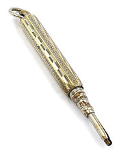 Art Deco silver plated mechanical pencil - Good condition - Working wonderfully