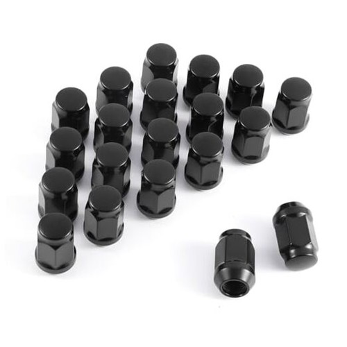 Black wheel lug nuts - wheel,