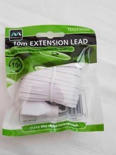TELEPHONE EXTENSION CABLE 10M FAX MODEM ANSWER MACHINE HOME OFFICE BY MASTERPLUG
