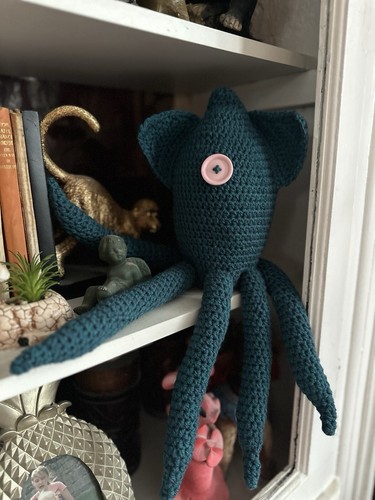 Custom crochet coraline squid - custom,