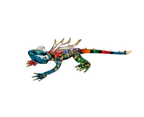 Glass iguana small - glass,