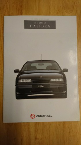 1992 vauxhall calibra brochure - vauxhall,