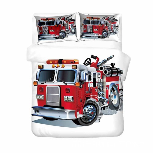 Cartoon fire engine - cartoon,