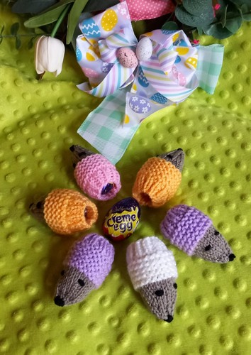 Set hand knitted hedgehog - set, 6