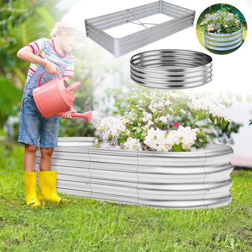 Metal garden raised beds - metal,