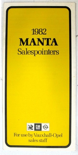 Vauxhall opel manta sales - manta,