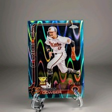 2025 Topps Chrome, Colton Cowser, Orioles #44 Aqua Ray Wave /199