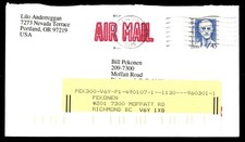 Mayfairstamps US 1995 Portland to Richmond BC Cover aau_19959