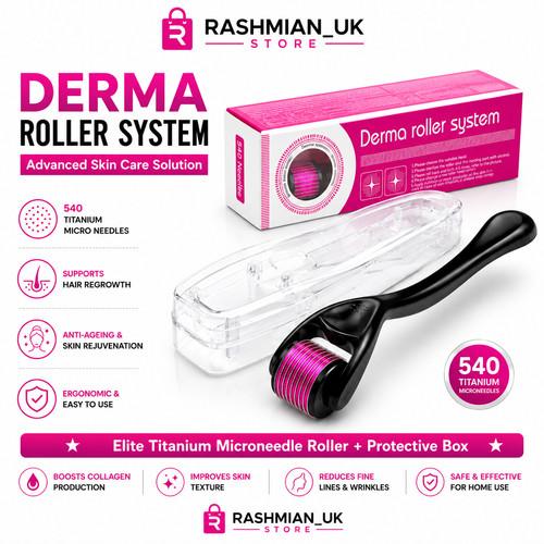 Derma skin roller 540 - derma, titanium