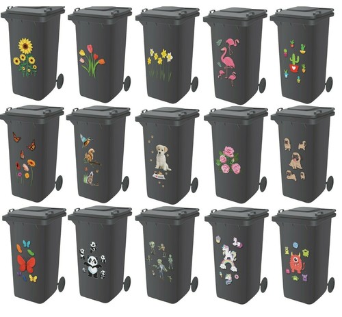 Decorative wheelie bin - decorative,