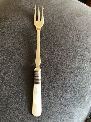 Antique pickle fork - fork, epns