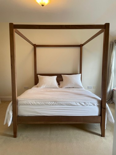 Four poster double - bed, in