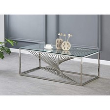 Coffee Table Silver Clear
