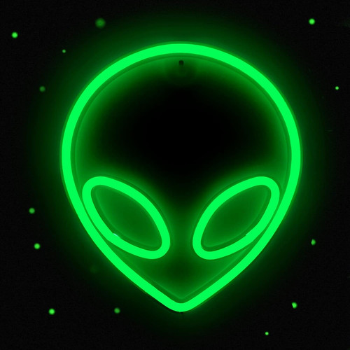Alien neon sign green led - neon,