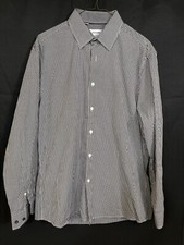 Duchamp London SKU 7648 Black White Checkered Mens Dress Shirt Size XL