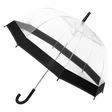 Transparent Dome Umbrella Large Clear Long plastic PVC Wedding Brolly