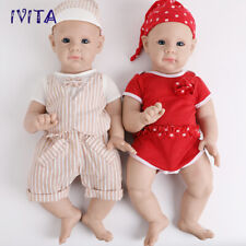 IVITA 21'' Large Adorable Blue Eyes Silicone Reborn Doll Floppy Silicone Baby