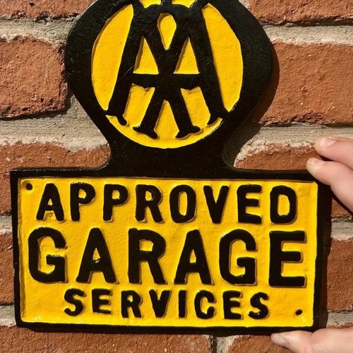 Approved garage cast - 'approved, iron