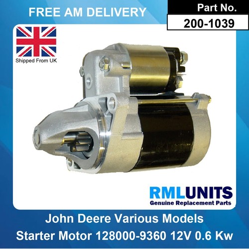 Starter motor for john deere - motor,