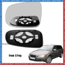 Volvo V70 Left wing mirror glass 07-16 from 57reg side Heated