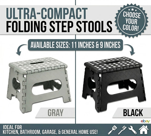 Heavy duty folding - heavy, stool