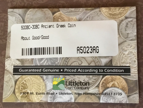 Littleton coin 500bc - coin, co
