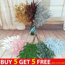 Artificial Fake Leaves Willow Leaf Decor Silk Home Garden Wreath Party Flowers