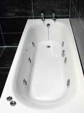 Imelda Whirlpool Bath 1700mm Luxury Spa Massage 6 Chrome Hyflow Jets