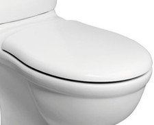 REPLACEMENT WHITE TOILET SEAT FITS IDEAL STANDARD ALTO  HINGES INCLUDED E759001