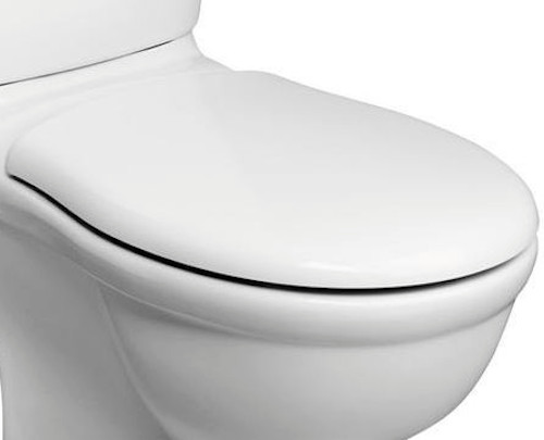 Replacement white toilet seat - white,