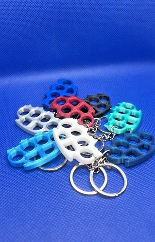 Knuckle duster keyring - knuckle,