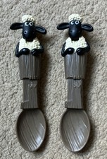 Shaun The Sheep 2014 McDonalds Toy Spoon with mechanical poking out tongue