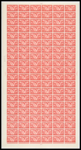 1953 sg532 queen - sg532, 2½d