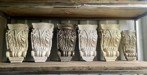 Ornate plaster corbels - plaster,