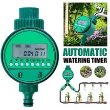 Micro Drip Irrigation Automatic Watering Timer Garden Plant Lawn Hose System Kit