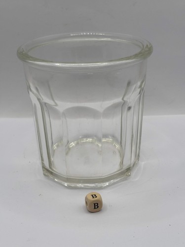 Old clear glass french - old, jam