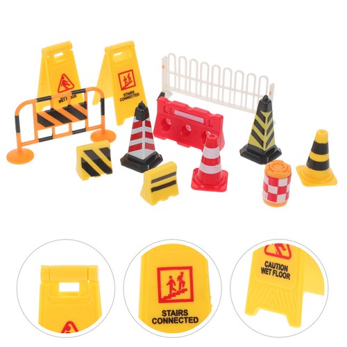 Reusable miniature road block - road,
