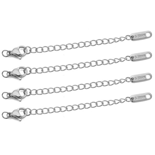 10pc stainless steel chain - steel,